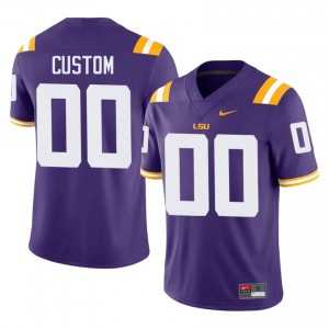 Custom #00 Fighting Tigers Purple Men Stitched Jersey | Popular NCAA Football Merchandise q6886813