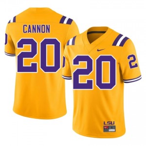 Billy Cannon #20 LSU Gold Men Performance Jersey | Premium High School Football Merch 6u8pA830