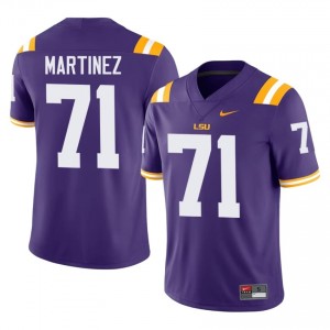 Brysten Martinez #71 LSU Tigers Purple Men Mesh Jersey | Exclusive SEC Football Merch XY6q4x75