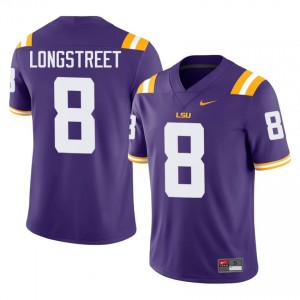 Husan Longstreet #8 LSU Tigers Purple Men Mesh Jersey | Alumni SEC Football Wear Ruhe3x63