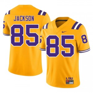 Josh Jackson #85 LSU Tigers Gold Men Mesh Jersey | Licensed SEC Football Merch i8i17525