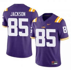 Josh Jackson #85 Fighting Tigers Purple Men Lightweight Jersey | Replica NCAA Football Apparel da6C1y31
