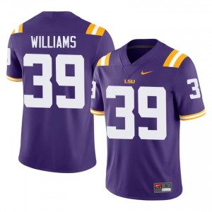 Lavonte Williams #39 LSU Purple Men Performance Jersey | Elite Thread High School Football Apparel d61KE426
