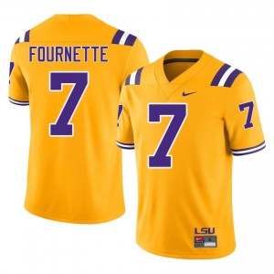 Leonard Fournette #7 Fighting Tigers Gold Men Stitched Jersey | Latest NCAA Football Wear 40rlt111
