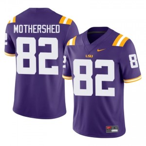 Roman Mothershed #82 LSU Tigers Purple Men Tackle Twill Jersey | Standout SEC Football Uniform 202mY131