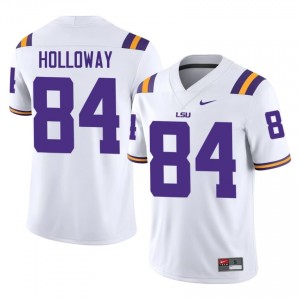 Tyree Holloway #84 Fighting Tigers White Men Lightweight Jersey | Iconic NCAA Football Merchandise 1BcloA92
