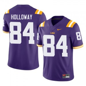 Tyree Holloway #84 LSU Purple Men Performance Jersey | Essential High School Football Merch t7Cpld70