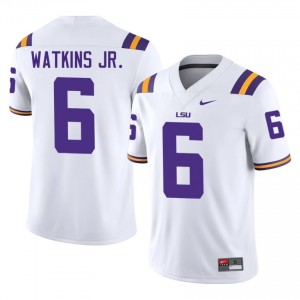 Winston Watkins Jr. #6 Fighting Tigers White Men Lightweight Jersey | Latest NCAA Football Uniform JOM0JI87