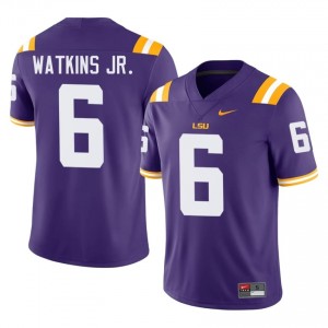 Winston Watkins Jr. #6 LSU Purple Men Performance Jersey | High-Quality High School Football Gear 7LrY6P40