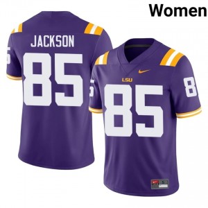 Josh Jackson #85 LSU Tigers Purple Women Tackle Twill Jersey | Timeless SEC Football Wear 7O8uI898