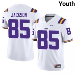 Josh Jackson #85 Fighting Tigers White Youth Stitched Jersey | Popular NCAA Football Merch xphvgA10