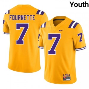 Leonard Fournette #7 LSU Gold Youth Performance Jersey | Limited High School Football Gear 778m5R83