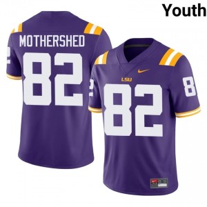 Roman Mothershed #82 LSU Tigers Purple Youth Breathable Jersey | High-Quality College Football Apparel JHlYs173